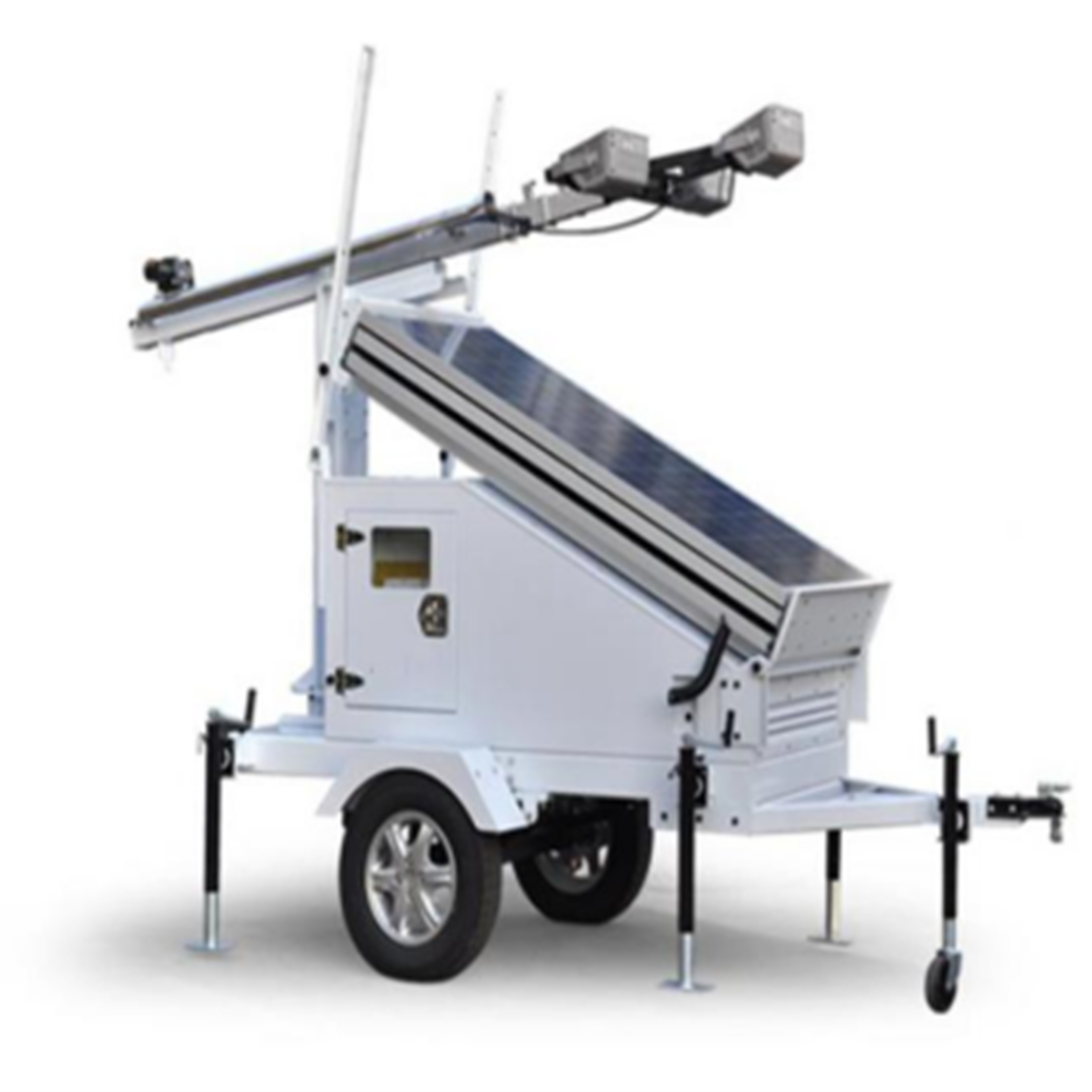  Portable solar energy lighting trailer			